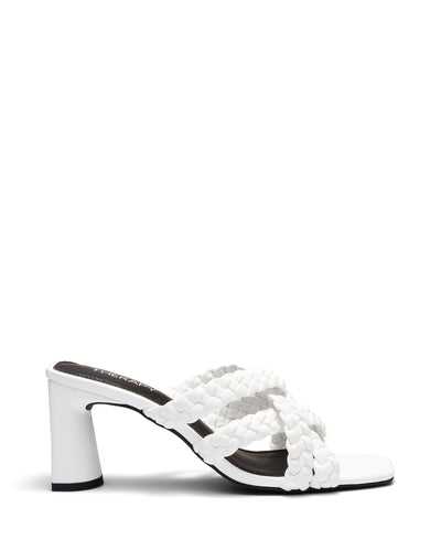 Therapy Shoes Kawaii White | Women's Heels | Sandals | Mule | Woven