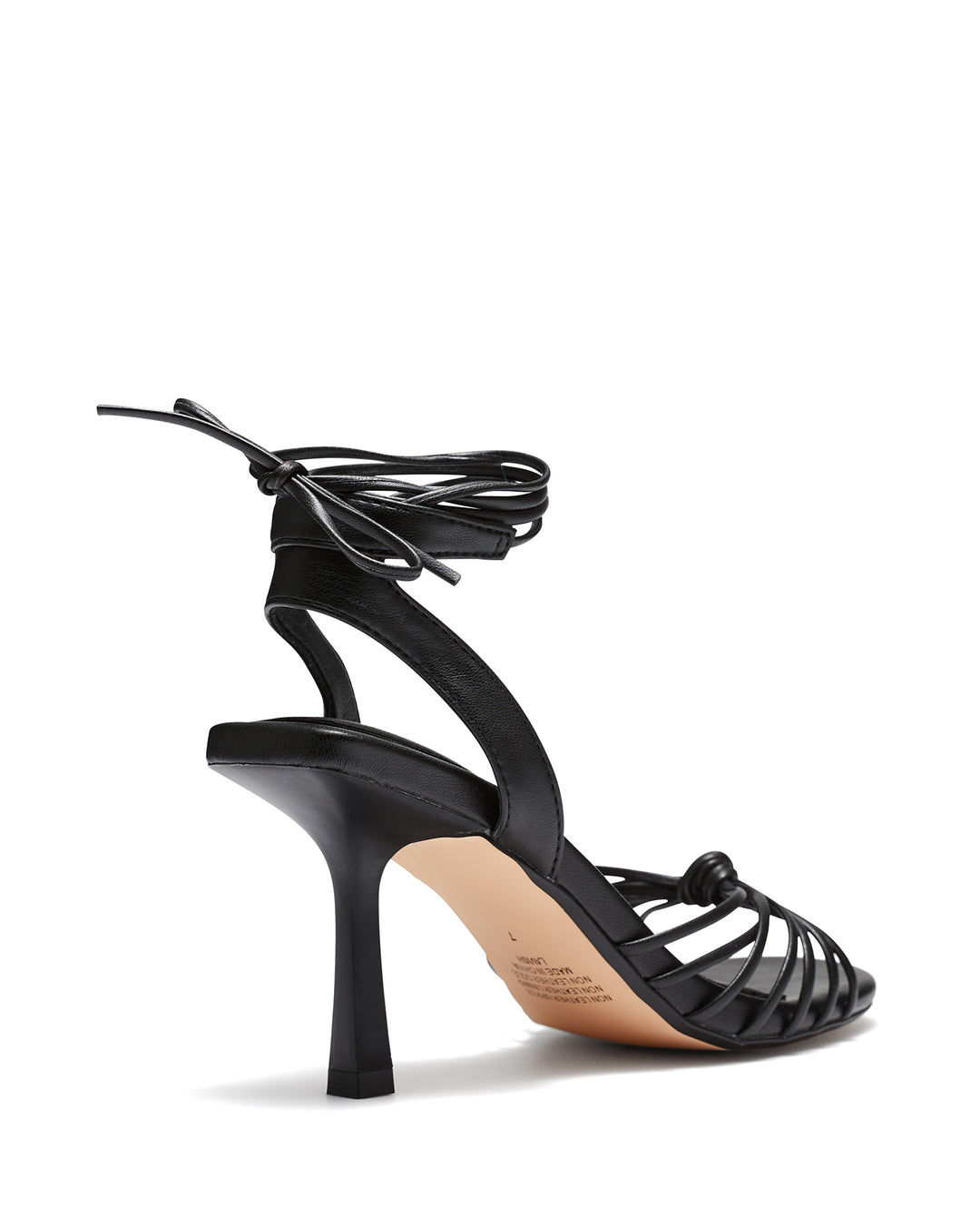 Therapy Shoes Lavish Black | Women's Heels | Sandals | Stiletto | Tie Up 