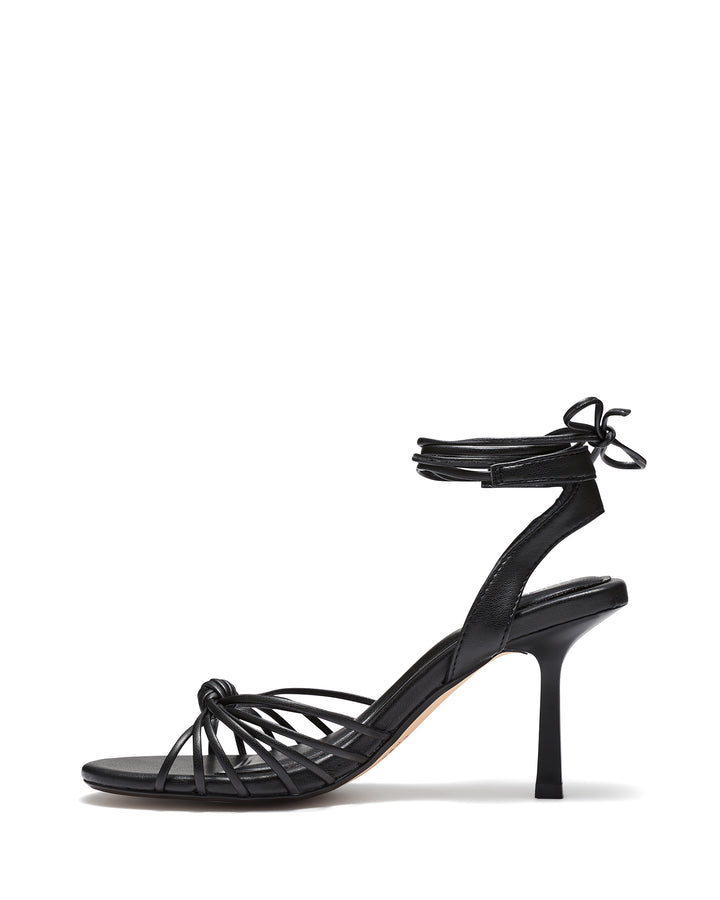 Therapy Shoes Lavish Black | Women's Heels | Sandals | Stiletto | Tie Up 