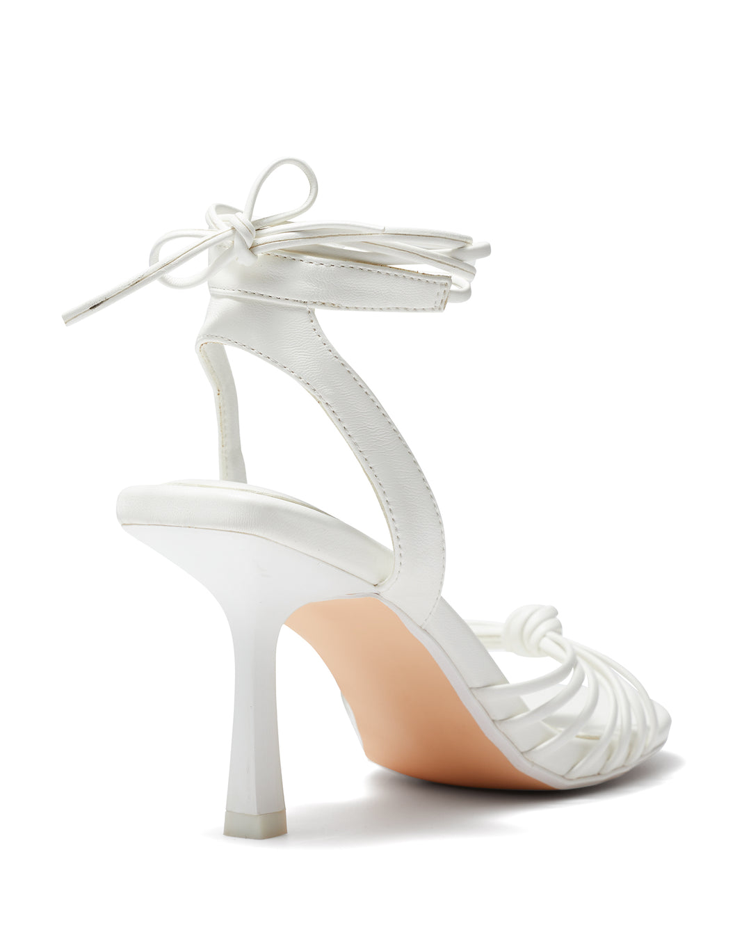 Therapy Shoes Lavish White | Women's Heels | Sandals | Stiletto | Tie Up 