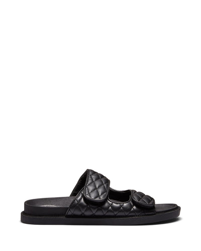 Therapy Shoes Linda Black | Women's Slides | Sandals | Flatform | Quilted