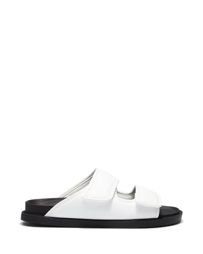 Therapy Shoes Lola White | Women's Slides | Sandals | Flatform | Flat