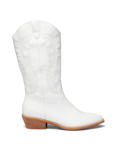 Therapy Shoes Marvel White | Women's Boots | Western | Cowboy | Tall