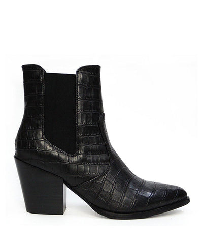 Miles Black Croc - Therapy Shoes