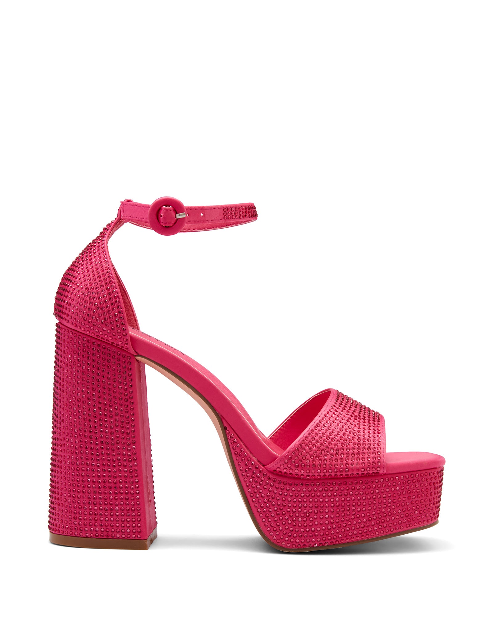 Therapy Shoes Moda Pink Satin | Women's Heels | Sandals | Platform | Rhinestone
