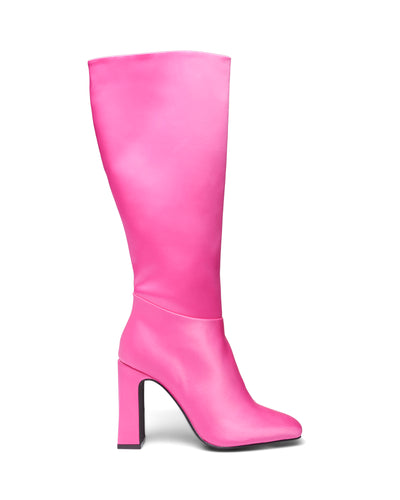 Therapy Shoes Muse Pink Satin | Women's Boots | Knee High | Tall | 90's