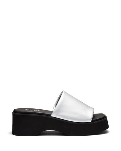 Therapy Shoes Naomi Silver | Women's Sandals | Slides | Platform