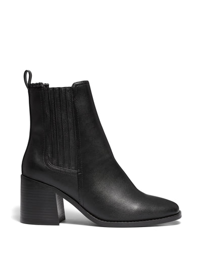Therapy Shoes Ophelia Black | Women's Boots | Ankle | Block Heel | Casual