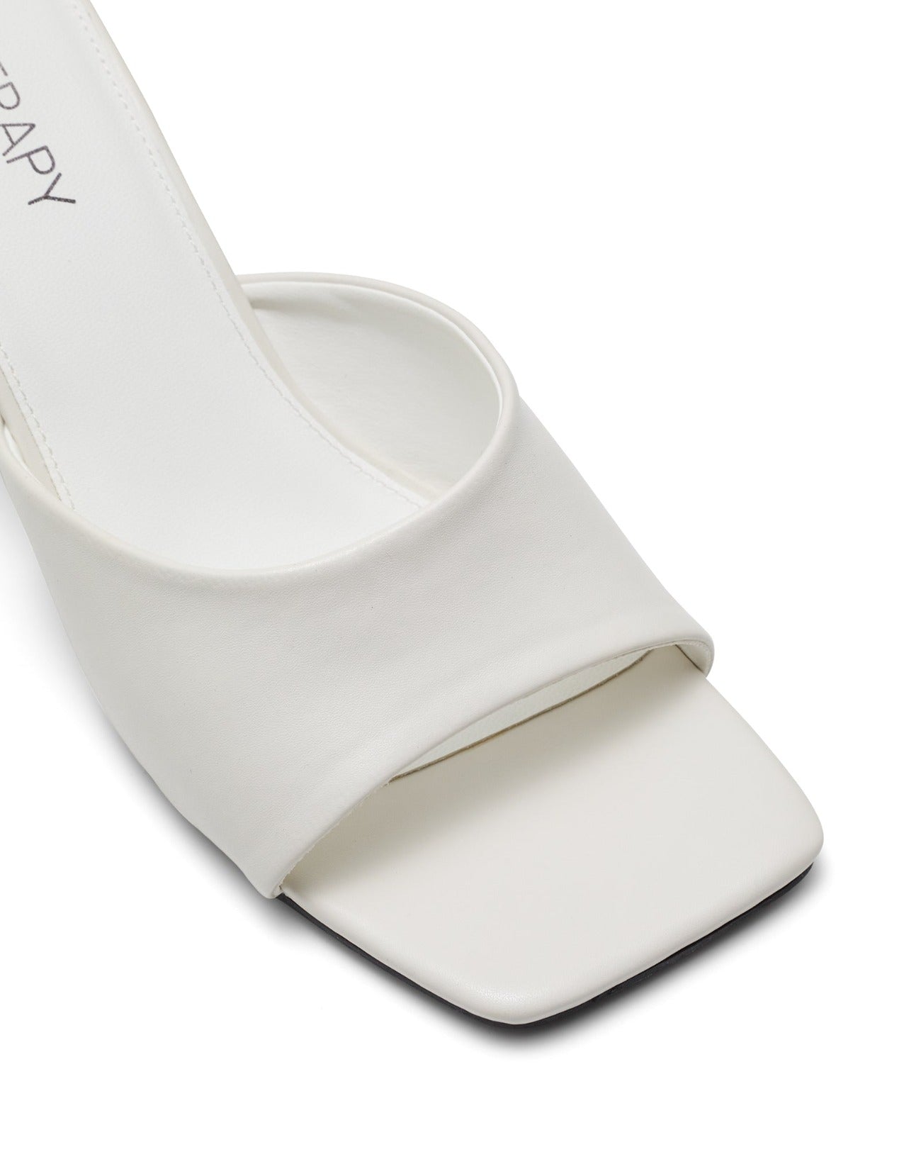 Therapy Shoes Prizm White | Women's Heels | Sandals | Mule | Square Toe
