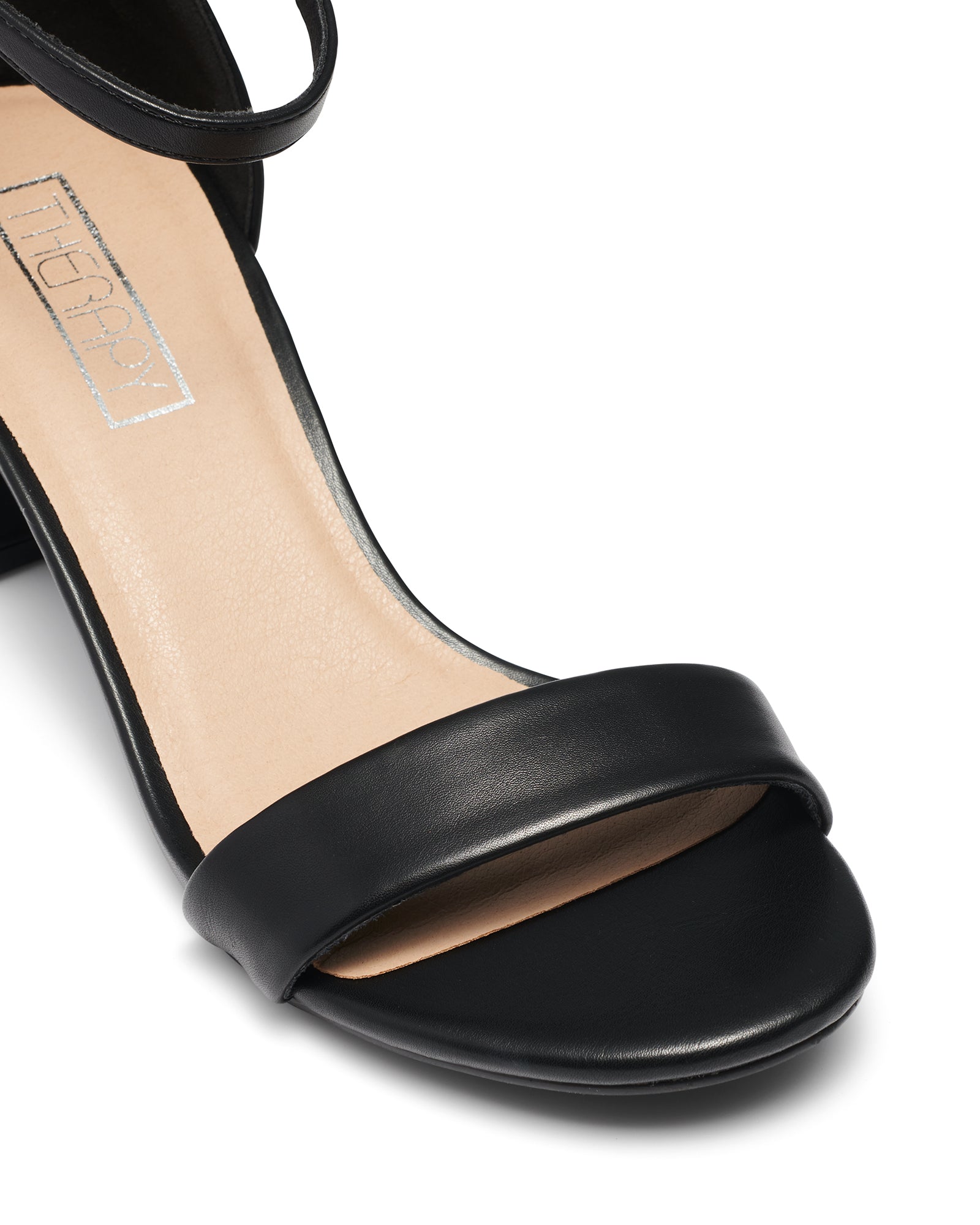 Therapy Shoes Reeves Black | Women's Heels | Sandals | Low Block Heel