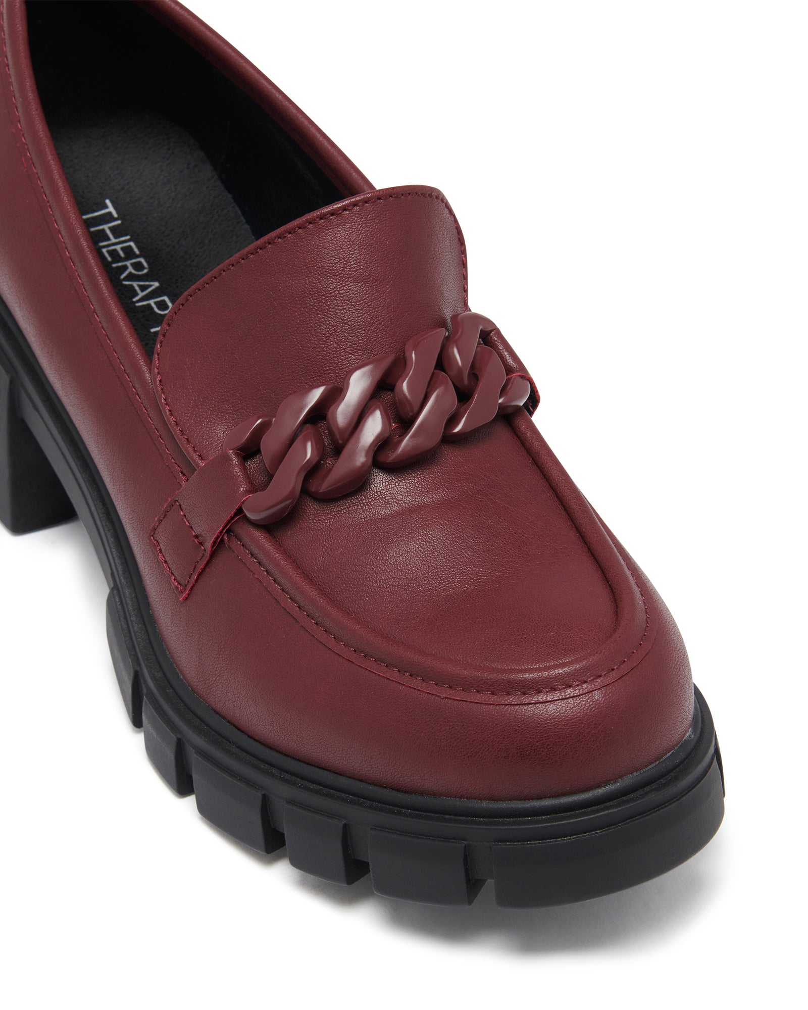 Therapy Shoes Reveal Burgundy | Women's Loafers | Heels | Platform | Chunky