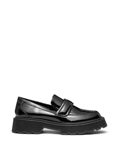 Therapy Shoes Risky Black High Shine | Women's Loafer | Platform | Heels