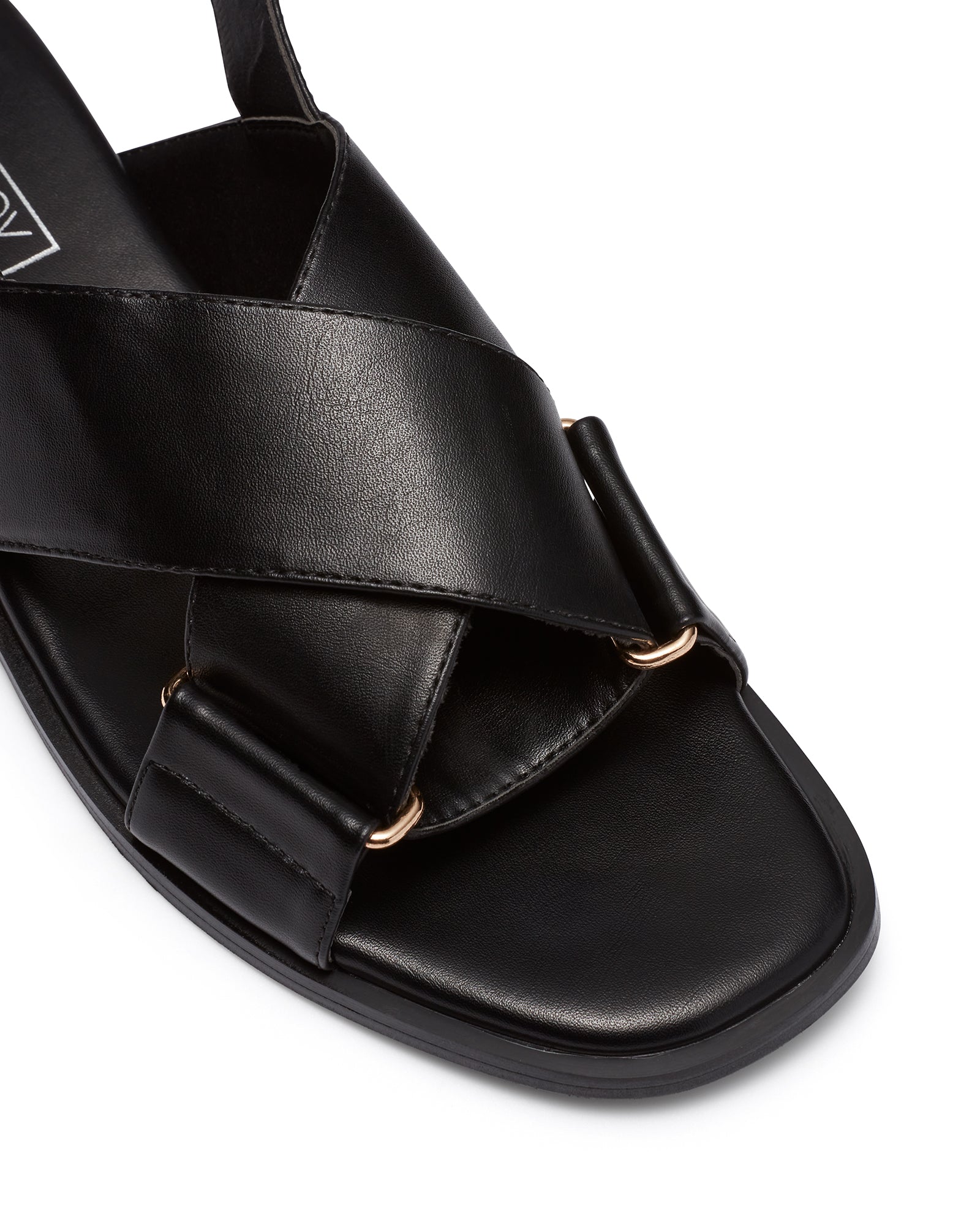 Therapy Shoes Sabine Black | Women's Sandals | Flats | Cross Over Strap
