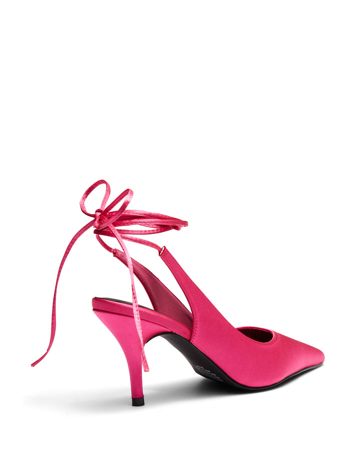 Therapy Shoes Satisfy Magenta | Women's Heels | Pumps | Tie Up | Satin 