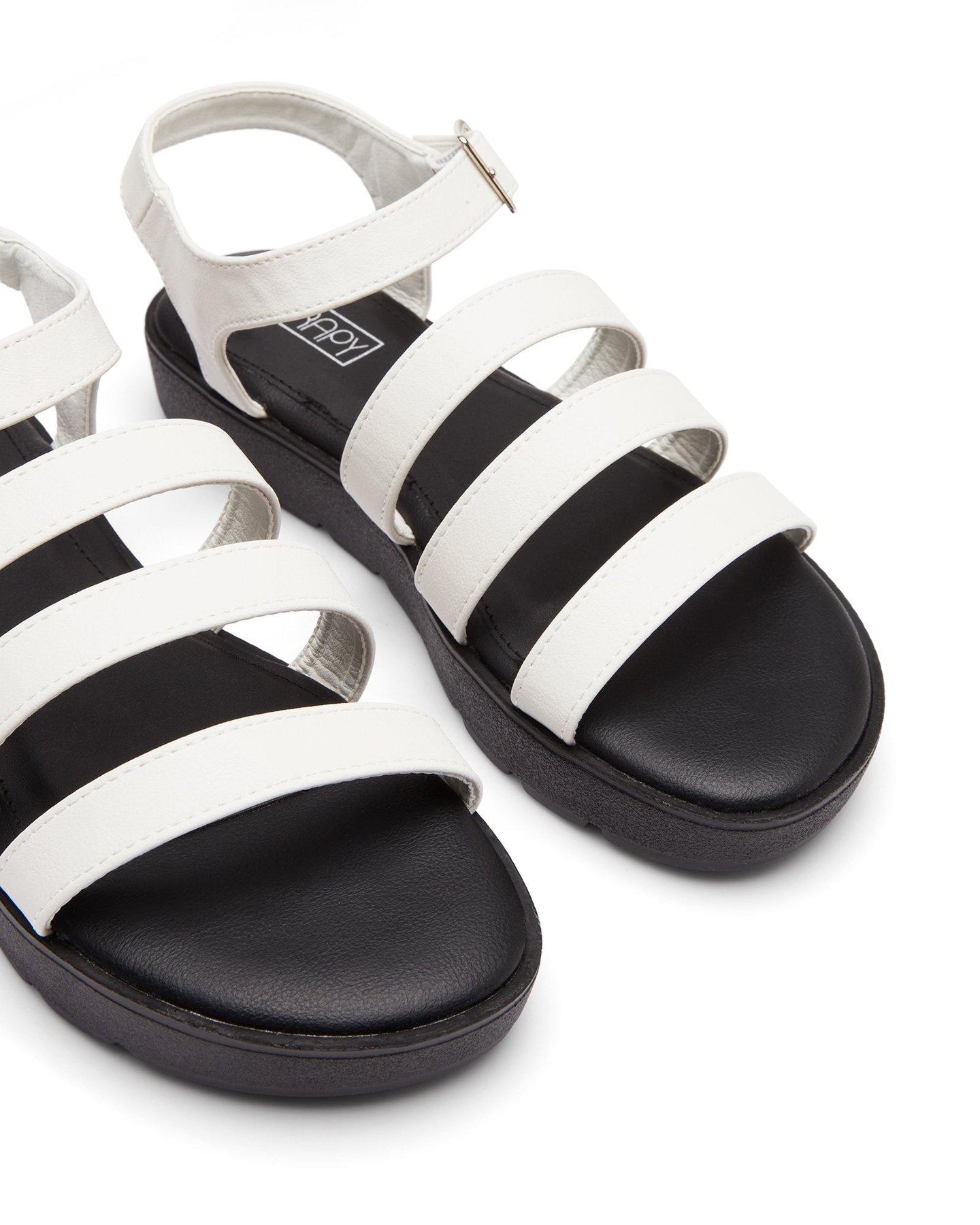 Therapy Shoes Saxon White Women s Sandals Flatform Platform