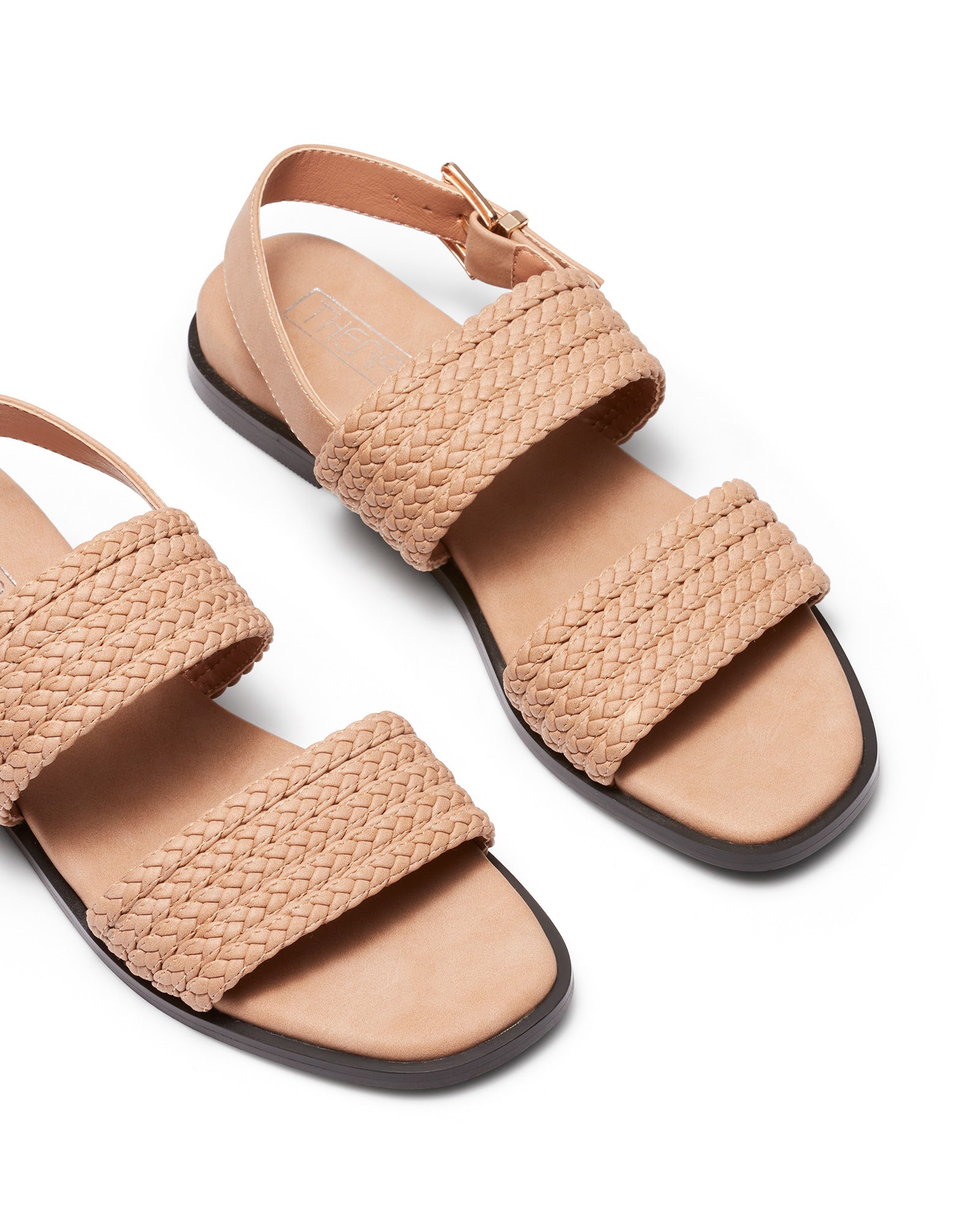 Therapy Shoes Scarlet Tan | Women's Sandals | Flats | Woven Strap