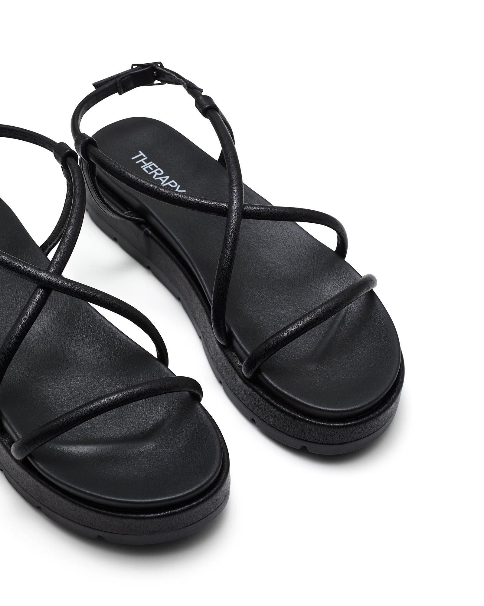 Therapy Shoes Serpent Black | Women's Sandals | Flatform | Platform | Flat