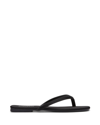 Siena Black | Therapy Shoes | Flat Sandal Thong