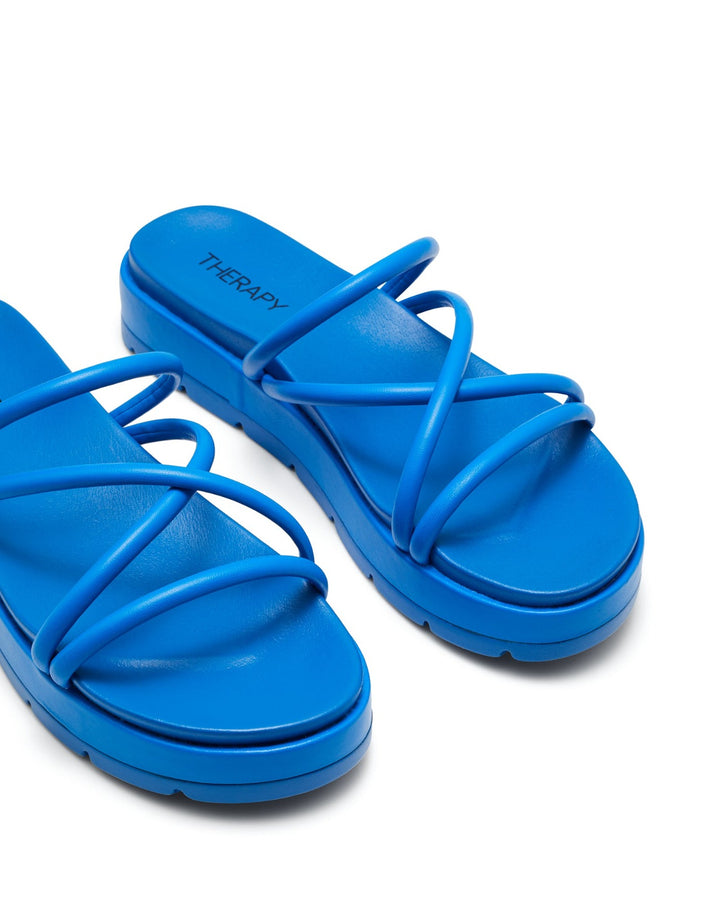 Therapy Shoes Sliver Blue | Women's Sandals | Flatform | Platform | Slide