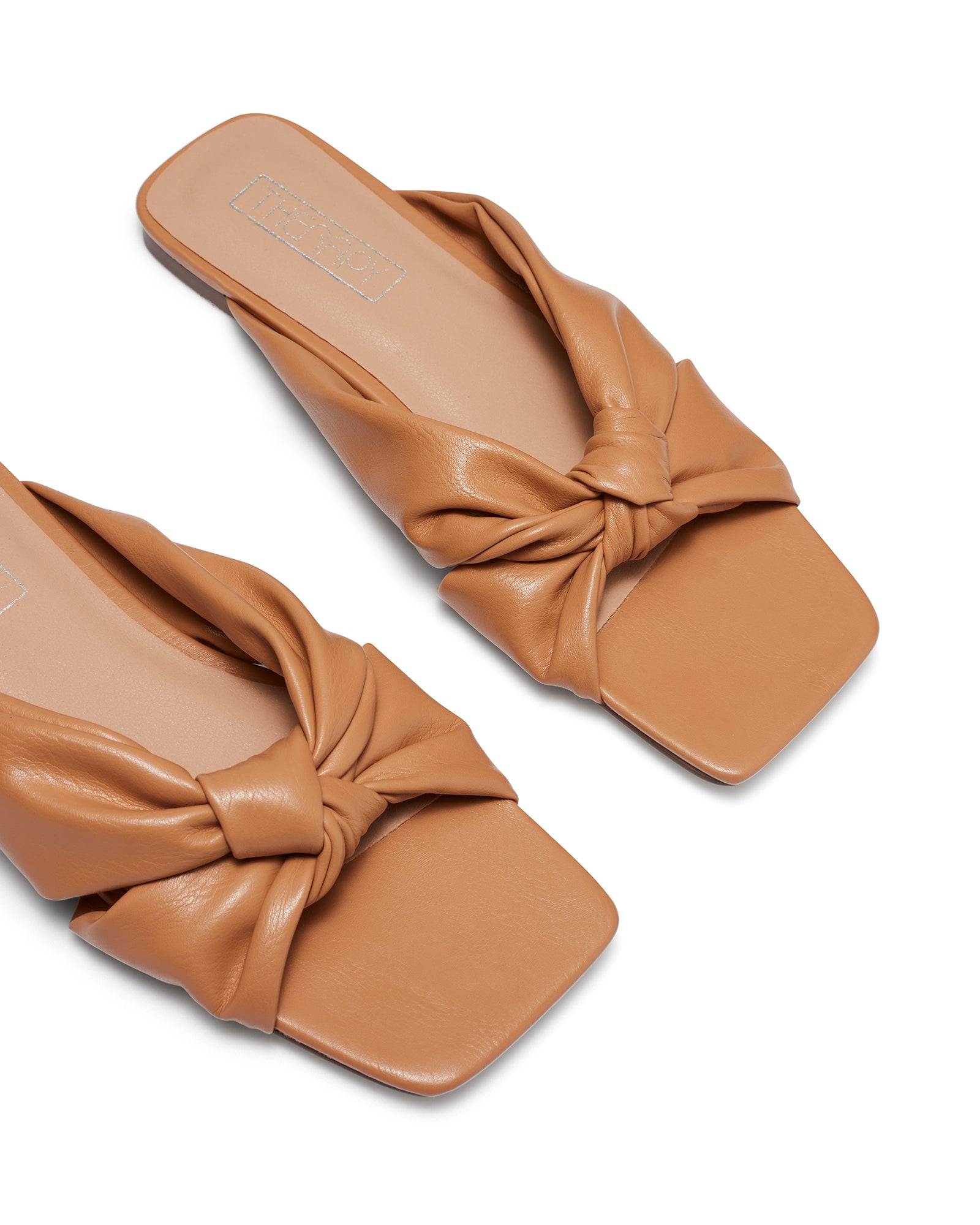Therapy Shoes Sofia Caramel | Women's Flats | Slides | Sandals | Knot