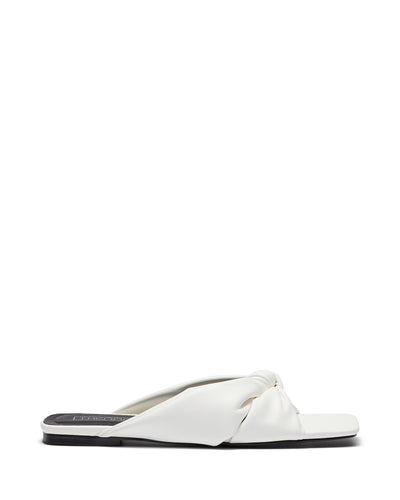 Therapy Shoes Sofia White | Women's Flats | Slides | Sandals | Knot