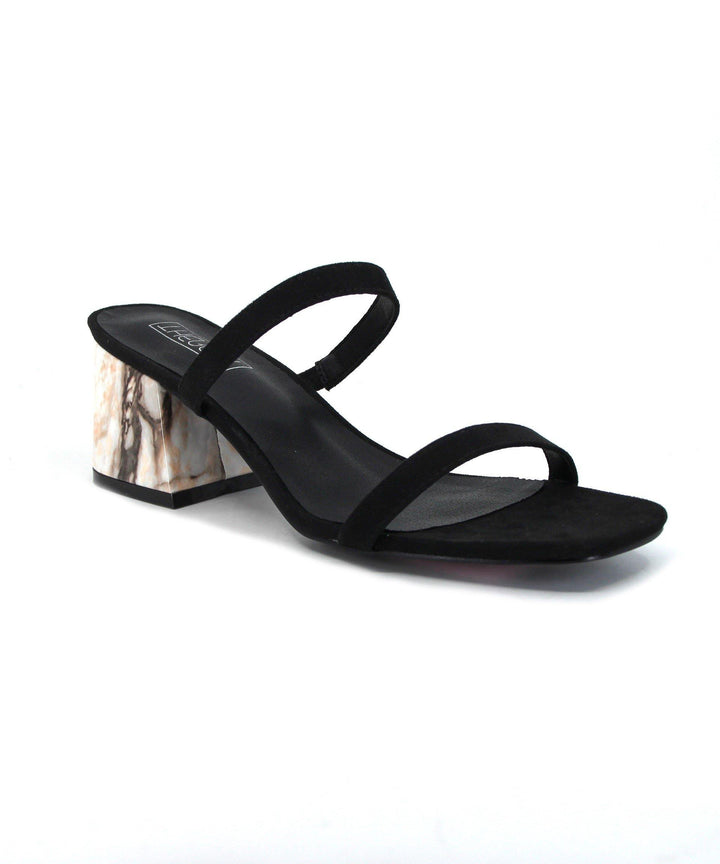 Therapy Shoes Goldie Marble Black | Women's Heels | Sandals | Mules 