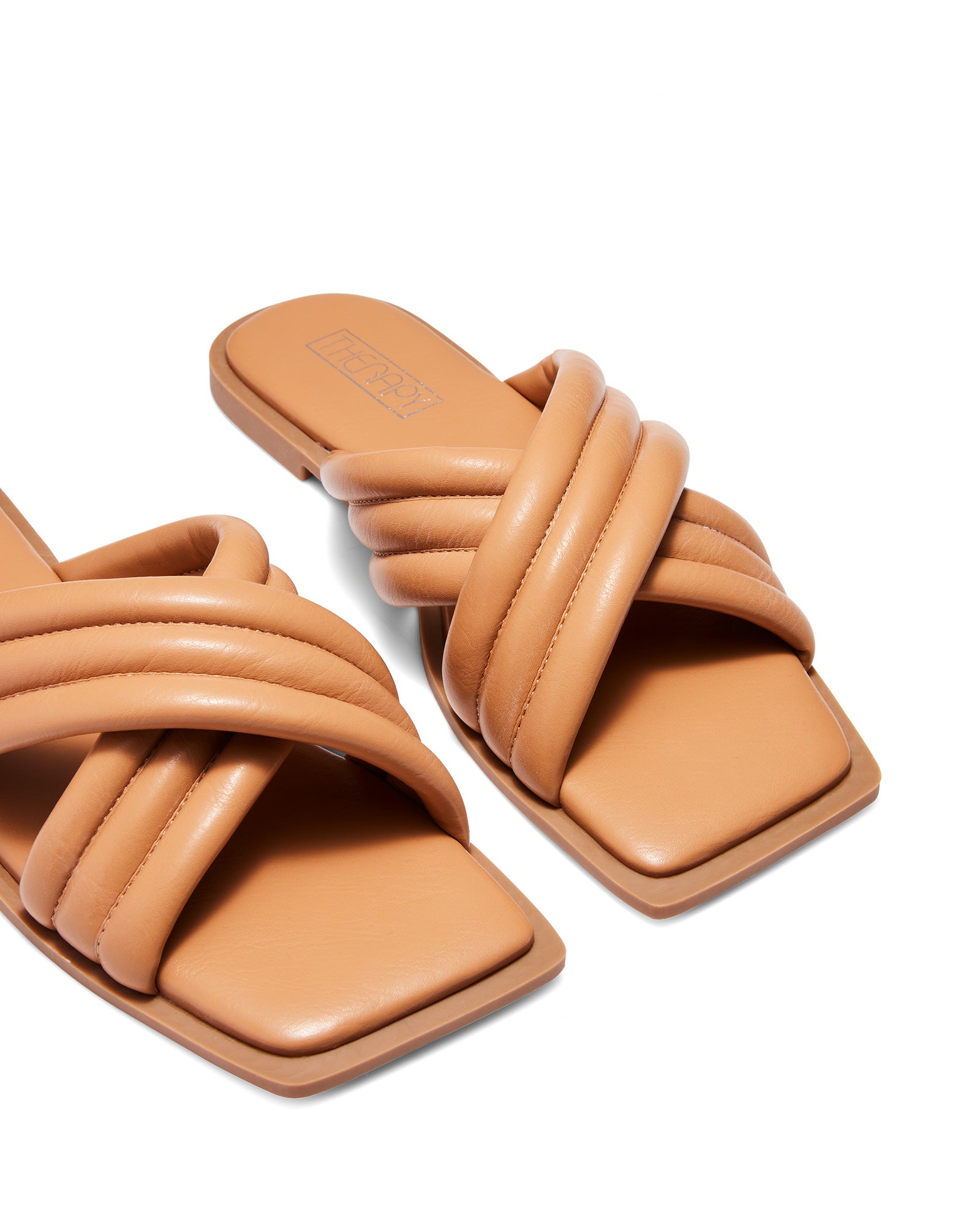 Therapy Shoes Spade Caramel | Women's Sandals | Slides | Flats | Slip On