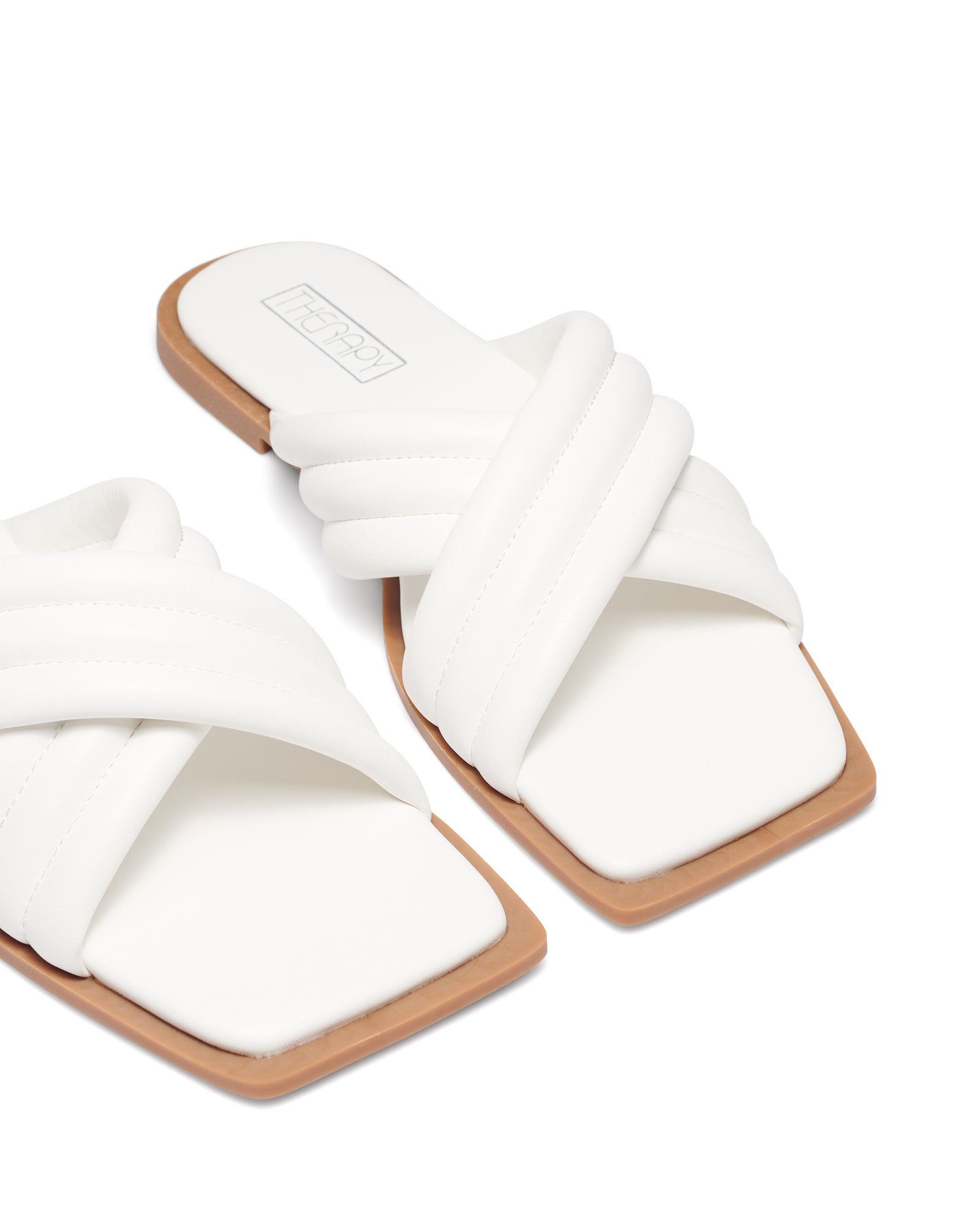 Therapy Shoes Spade White | Women's Sandals | Slides | Flats | Slip On