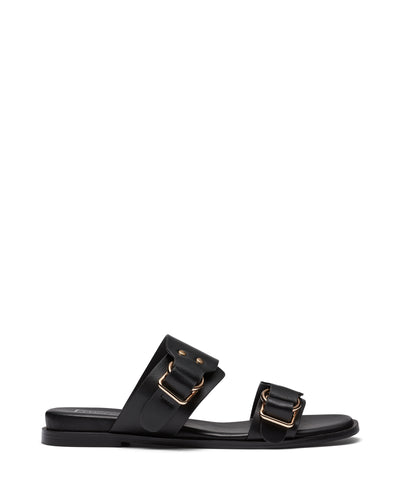 Therapy Shoes Starling Black | Women's Sandals | Slides | Flat | Strap