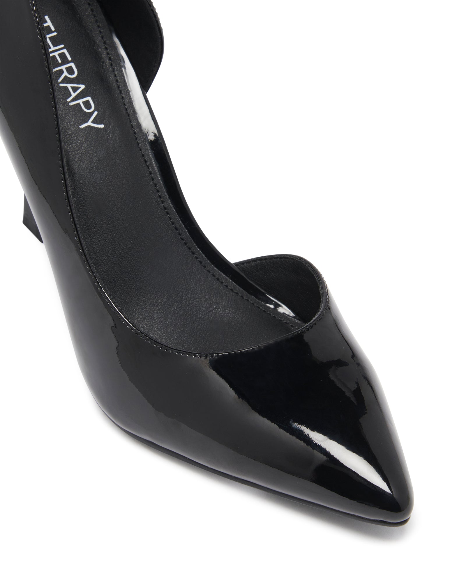 Therapy Shoes Temptress Black Patent | Women's Heels | Pumps | Stiletto | Flare Heel
