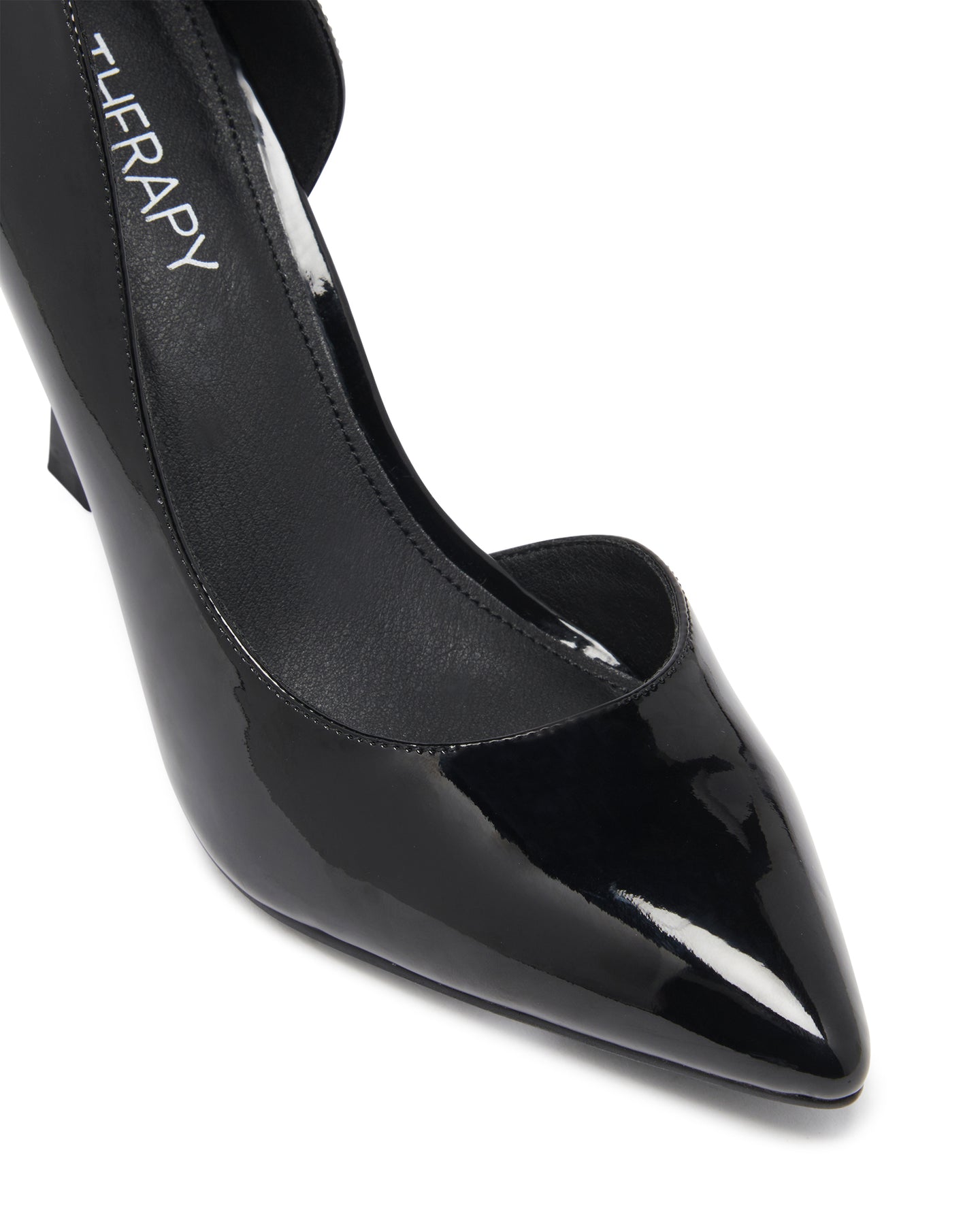 Black suede high-heeled pumps with crisscross straps around the ankle -  BRAVOMODA