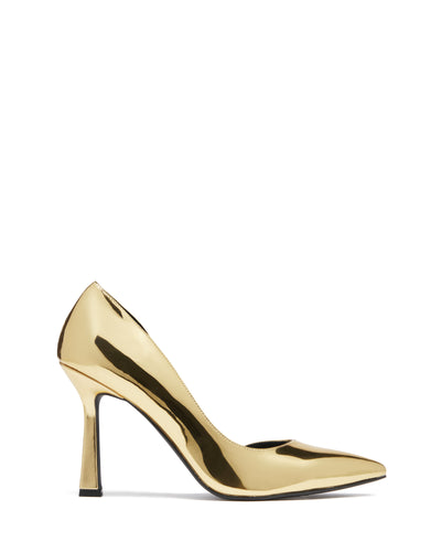 Therapy Shoes Temptress Gold | Women's Heels | Pumps | Stiletto | Flare Heel