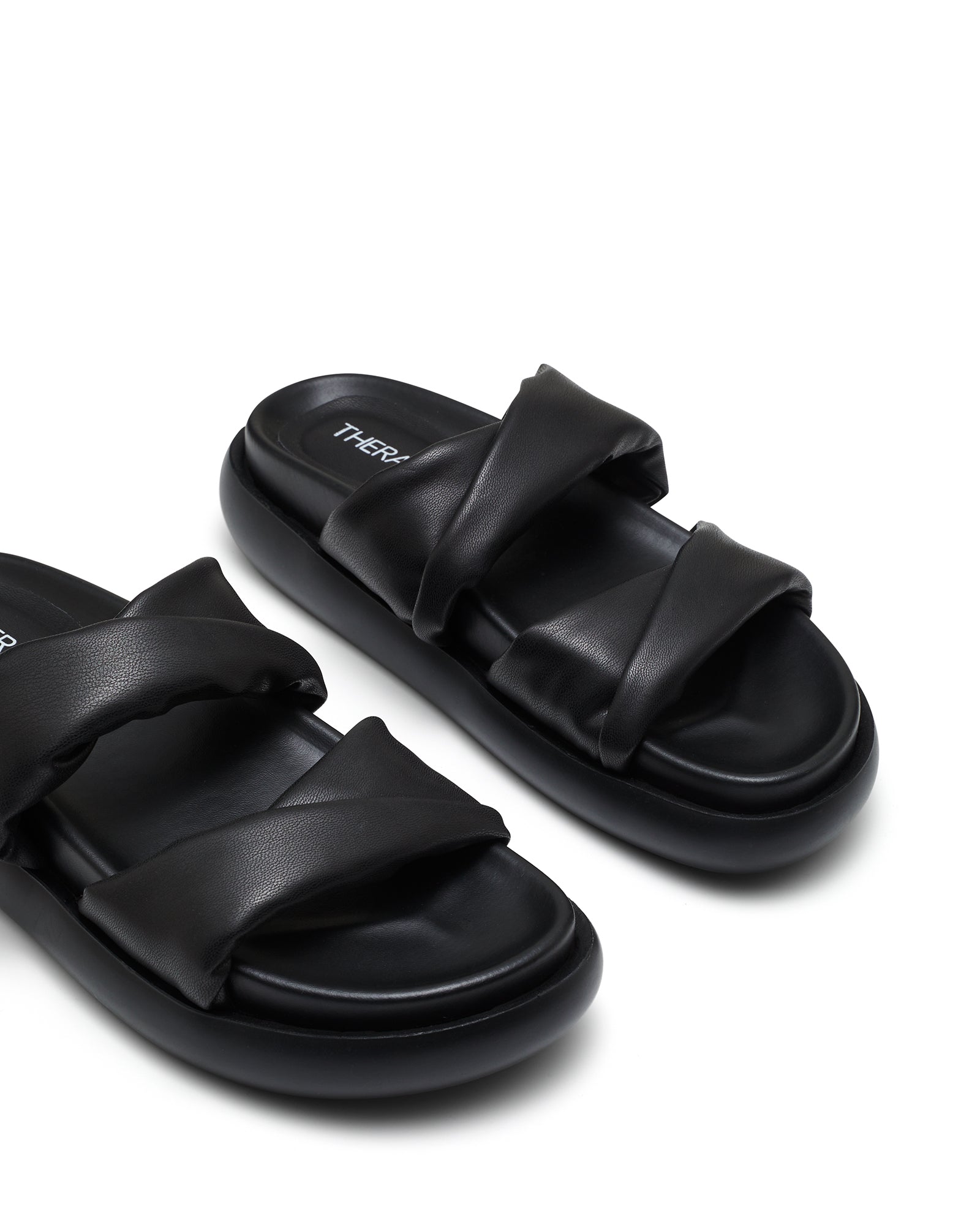 Therapy Shoes Vague Black | Women's Sandals | Slides | Platform | Flatform