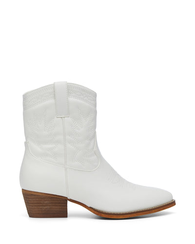 Therapy Shoes Wilder White | Women's Boots | Western | Cowboy | Short