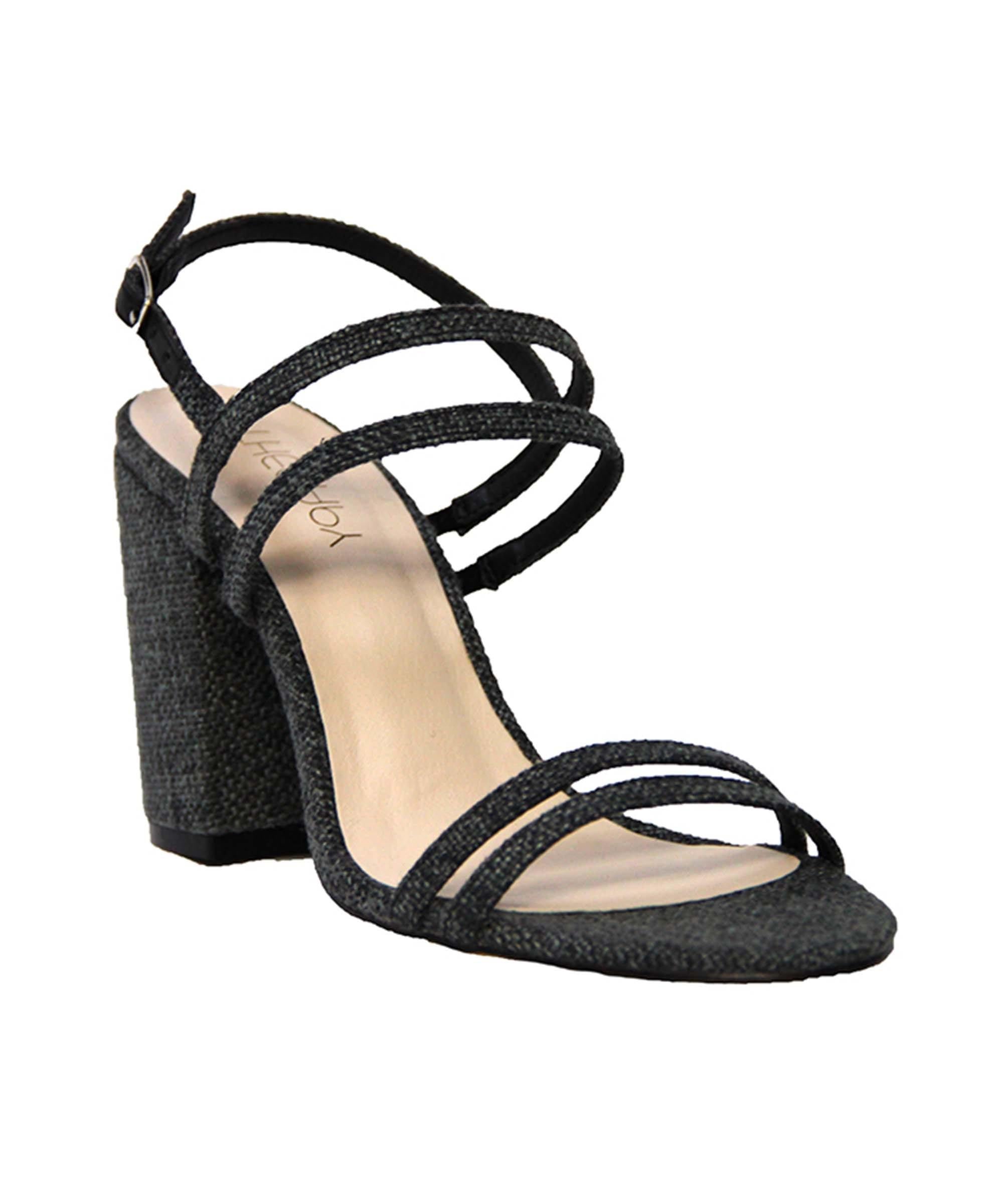 Barca Black Linen - Therapy Shoes